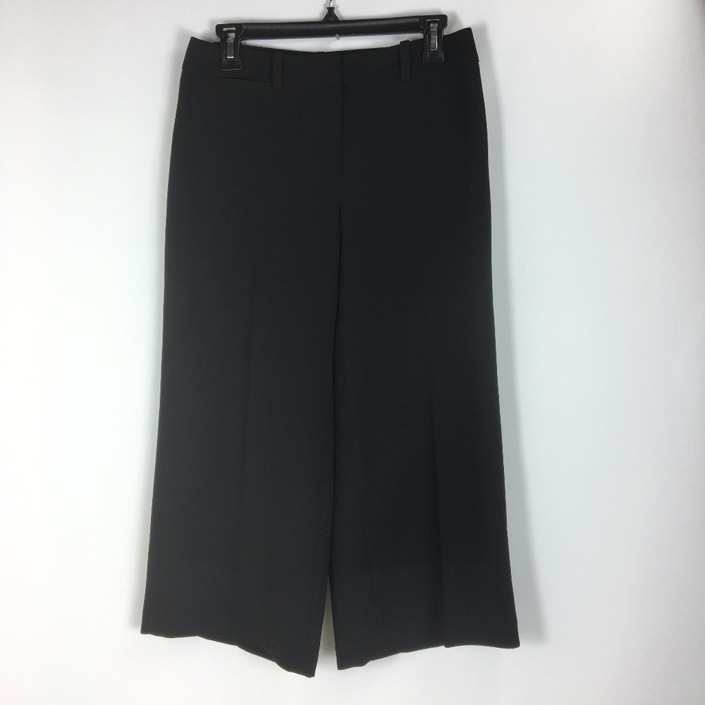 White House Black Market 2 Crop Black Dress Pants - Picture 2 of 5